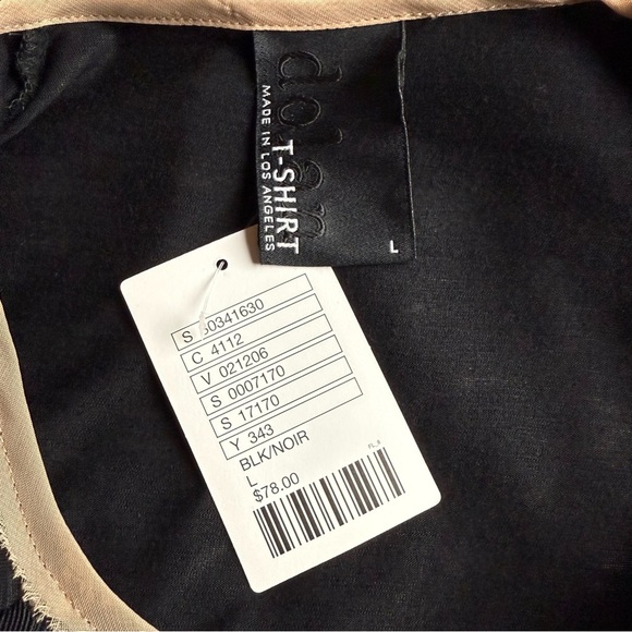 ANTHROPOLOGIE DOLAN Lace Front Knit Top L - Picture 5 of 7